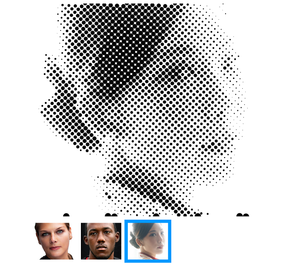 基于HTML5 Canvas生成粒子效果的人物头像