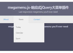 megamenu.js-响应式jQuery大型菜单插件