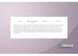 简约时尚的纯CSS3 Tabs选项卡特效