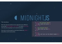 jQuery网站Logo视觉差滚动插件midnight.js