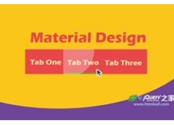 jQuery和CSS3超酷Material Design风格滑动选项卡特效