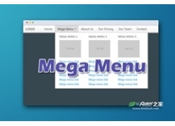 基于Bootstrap 2的大型导航菜单特效