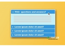 简单实用的jQuery FAQ手风琴特效
