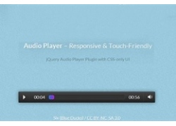 支持触摸设备的CSS3响应式HTML5音频播放器