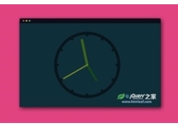 html5 svg简单的模拟时钟特效