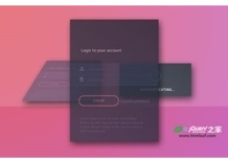带CSS3动画特效的时尚登录界面UI设计