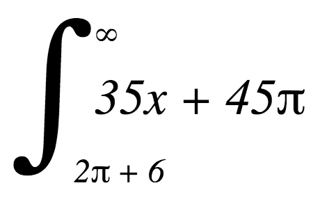 积分数学公式