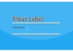jQuery表单浮动标签设计效果代码