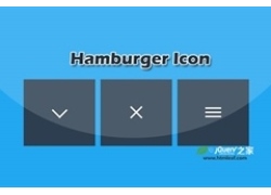 12种炫酷汉堡包图标按钮变形动画特效