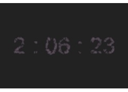 HTML5 Canvas粒子数字时钟特效