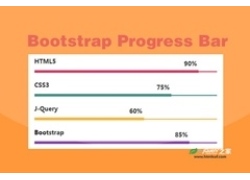 简单的bootstrap进度条动画特效