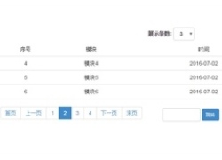 json表格数据分页切换代码