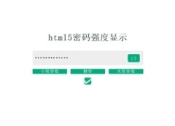 vue.js表单密码强度验证代码