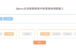 jQuery点击标签添加到面板代码