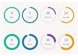 HTML5多款圆形进度条倒计时插件