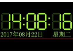 LED电子屏数字时钟JS代码