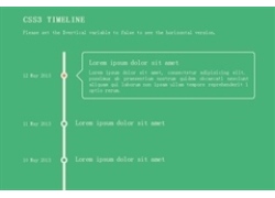 CSS3带日期大事记时间轴代码