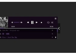 黑色侧边悬浮MP3音乐播放器代码