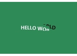 HTML5英文字母悬停翻转动画特效
