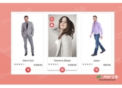 CSS3带动画效果的购物商品卡片设计