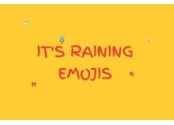 HTML5下雨Emoji表情动画特效