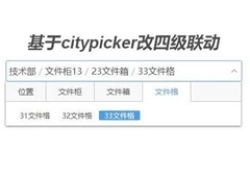 基于citypicker四级联动菜单代码