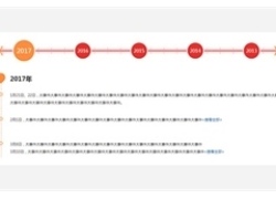 jQuery企业发展大事件时间轴代码