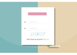 简洁的Bootstrap登录框设计效果