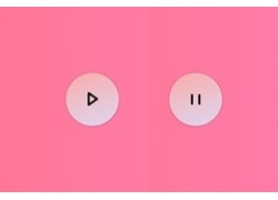 CSS3播放暂停按钮切换动画特效