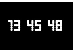 粘液状数字时钟CSS3特效