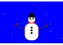 CSS3冬季雪花雪人特效