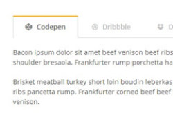 响应式CSS3 Tab菜单 带小图标菜单
