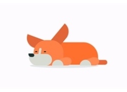 卡通小狗睡觉CSS3特效